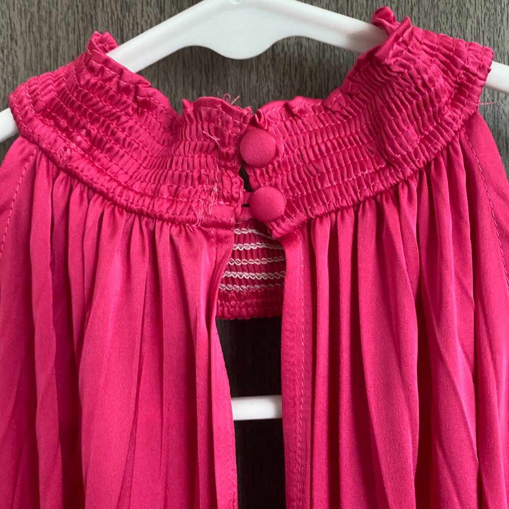 Pink Pleated Dress - Picture 3 of 7